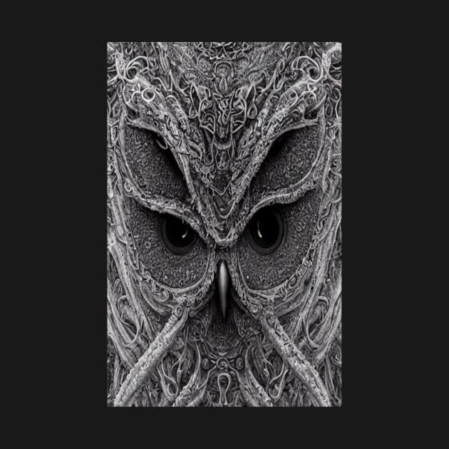 Owl Eyes Night Animal by Mitchell Akim