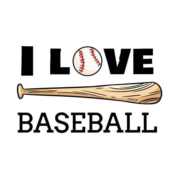 I Love Baseball Baseball Love TShirt TeePublic