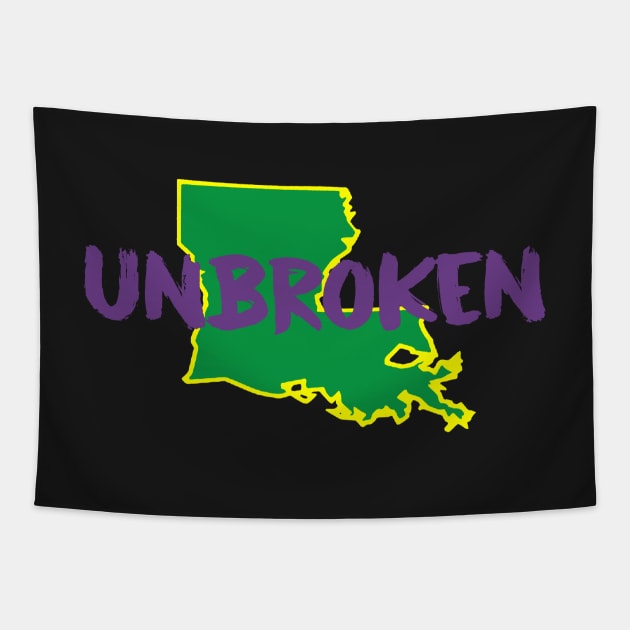 Unbroken Mardi Gras Tapestry by Gsweathers