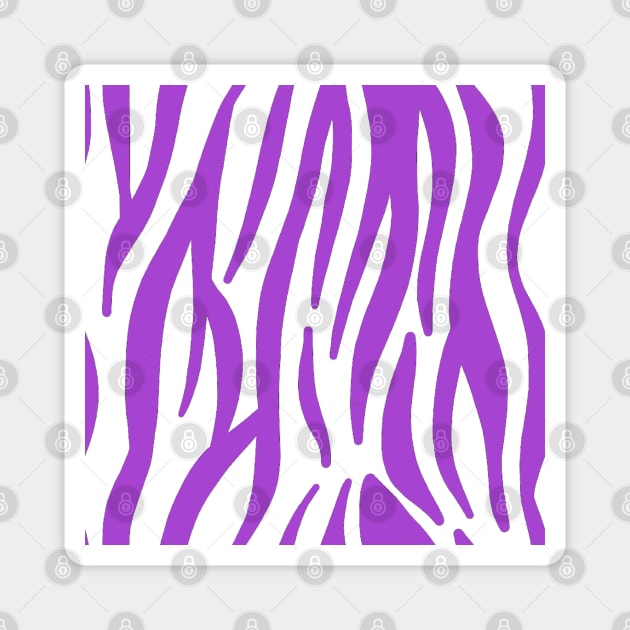 Purple Zebra Magnet by ValinaMoonCreations