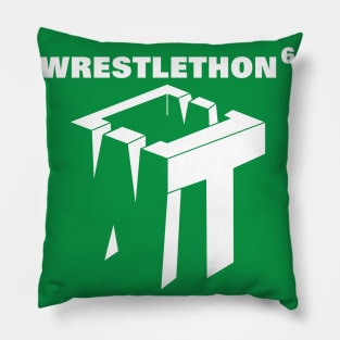 Wrestlethon 6 White Logo Pillow