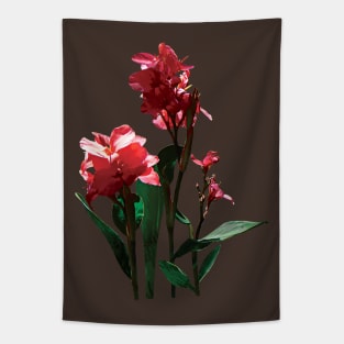 Cannas - Red Canna Tapestry