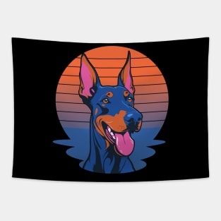 great doberman dog for grandpa and dad matching friend Tapestry