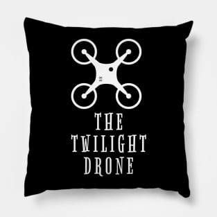 The Twilight Drone - Flying Quadrocopter Design Pillow