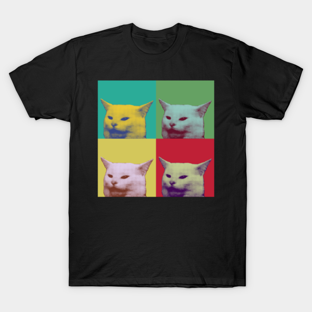 Pop art yelling cat meme - Yelling Cat Meme - T-Shirt ...