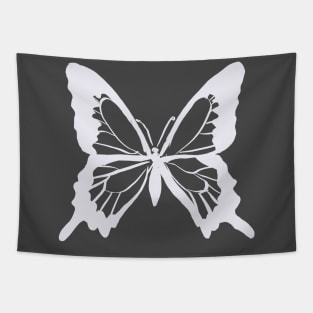 White Butterfly Tapestry