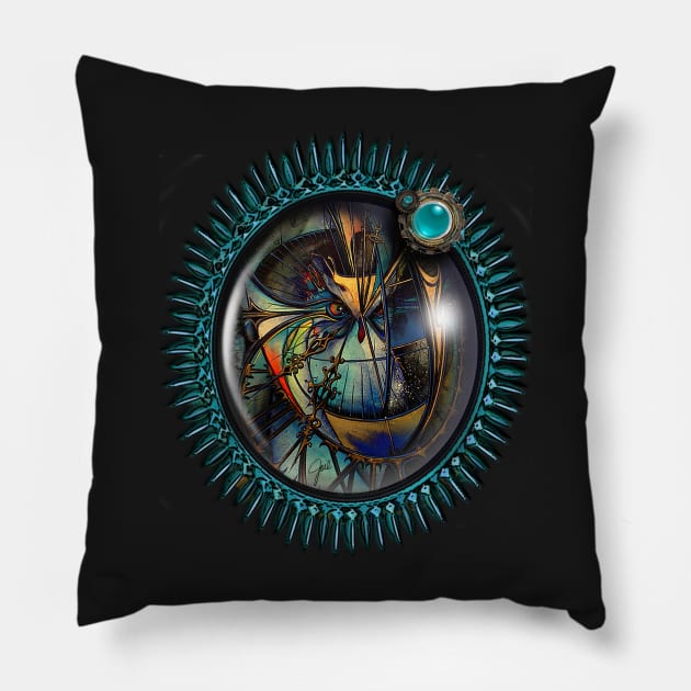 Owl Compass Pillow by TinBennu