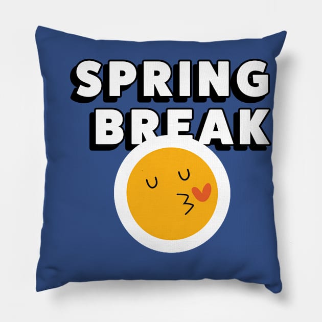 SPRING BREAK Pillow by ChrisTeeUSA