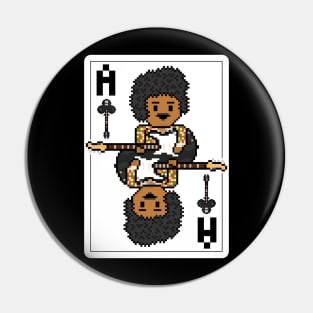 Pixelrockstars Ace of Clubs Playing Card Pin