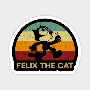 Retro Sunset - Felix The Cat Walk Magnet