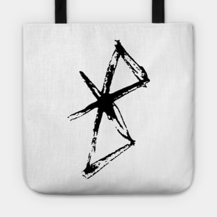 Dark and Gritty Bluetooth Symbol Tote