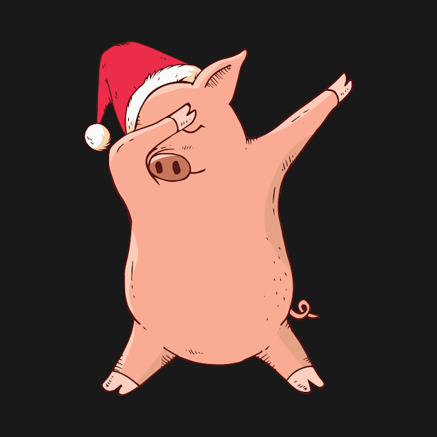 Dabbing Christmas Pig by lordambyar