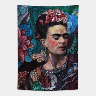 Frida Kahlo Portrait - 1 Tapestry