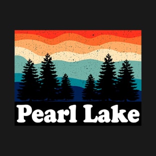 Vintage Pearl Lake Colorado Forest Camping T-Shirt