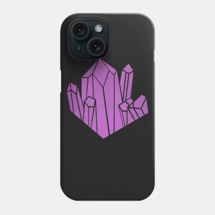 Purple Crystal Amethyst Gems Phone Case