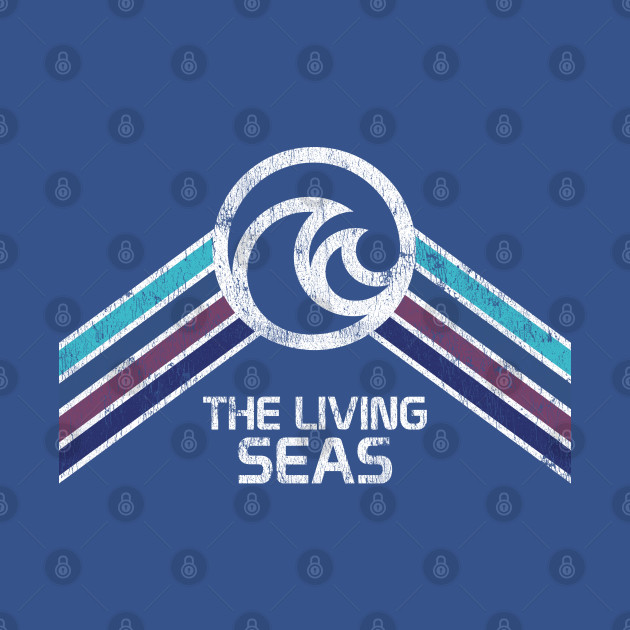 Discover The Living Seas Epcot Center Vintage Retro Style Retrocot - The Living Seas - T-Shirt