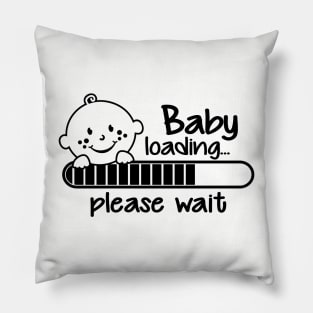 Baby loading... please wait Pillow