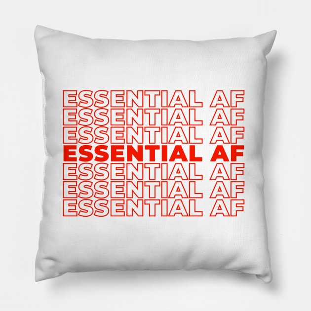 Essential AF, Thank You Pillow by benjaminhbailey