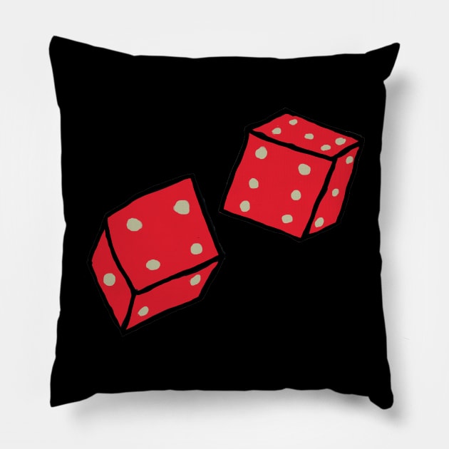 Roll The Dice Pillow by Mark Ewbie