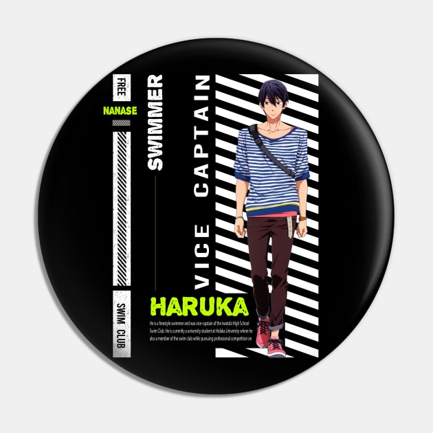 Free Anime haruka nanase Pin by AssoDesign