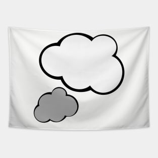 White and grey cloud Tapestry