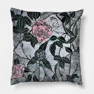 Roses and Alliums Pillow