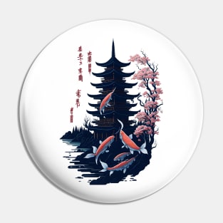 Japanese pagoda Pin