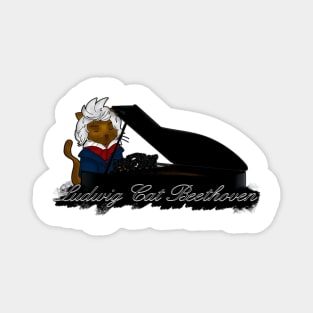 Ludwig Cat Beethoven Magnet