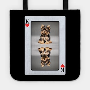 Yorkie King Of Hearts Tote