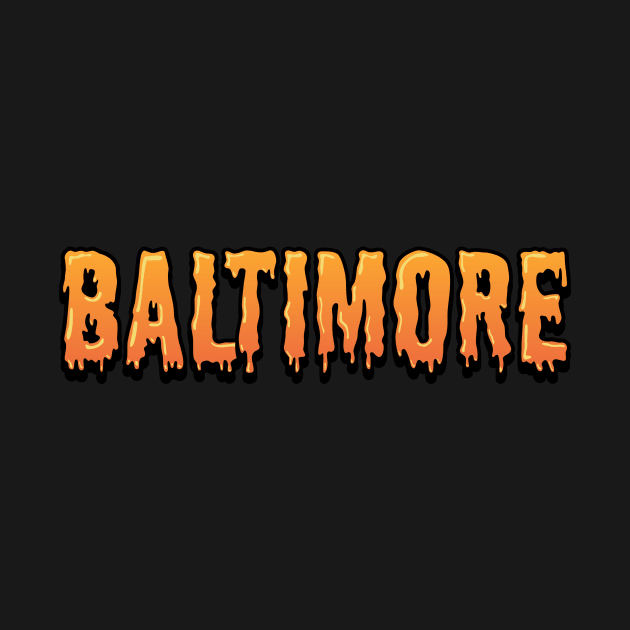 BALTIMORE CREEPY STYLE FONT DESIGN by The C.O.B. Store