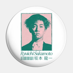 Ryuichi Sakamoto ---- Original Fan Art Design Pin