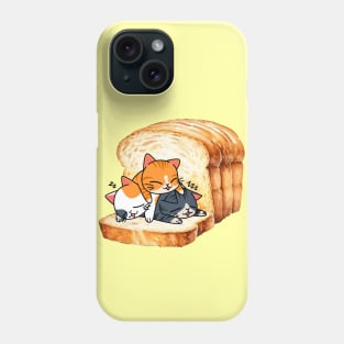 Funny Kawaii Cute Foodie Fast Food Lover Bread Toast Cat Phone Case