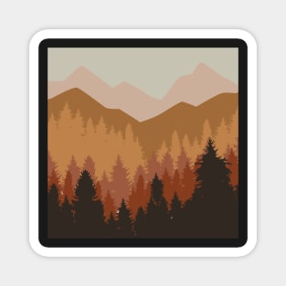 Earth Tone Forest Magnet