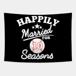 Happily married for 10 seasons, couple matching gifts Tapestry