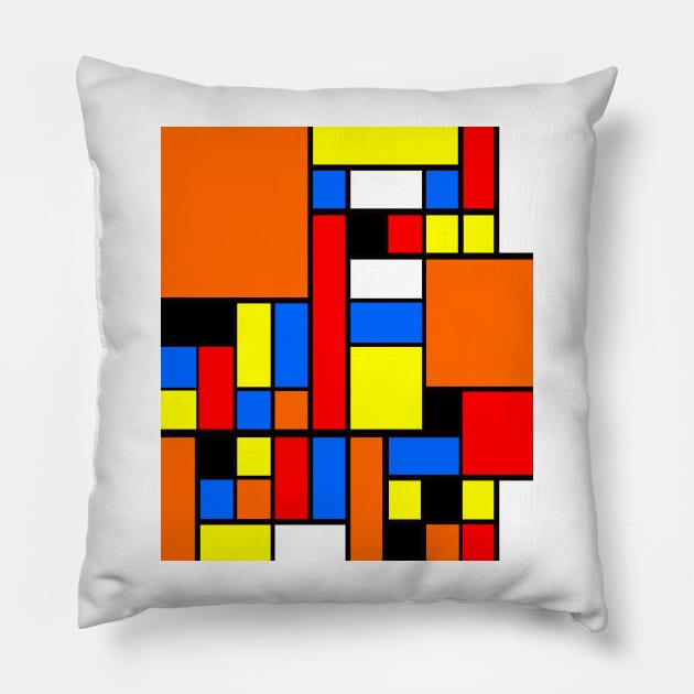 Geometric abstract Pillow by stephenignacio