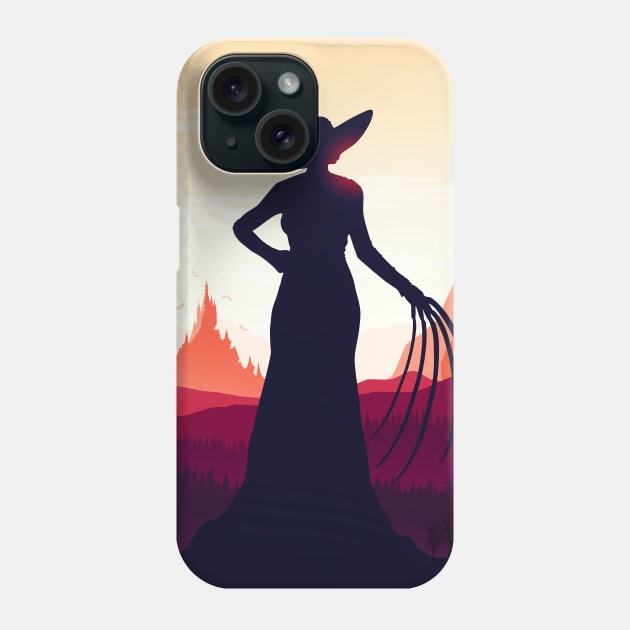 Lady Dimitrescu in Red Phone Case by GeekyGamingStuff