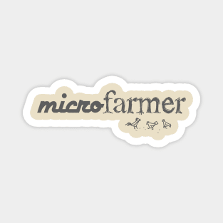 microFARMER Graphic with Chickens Magnet