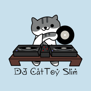 DJ CatToy Slim (Neko Atsume) T-Shirt