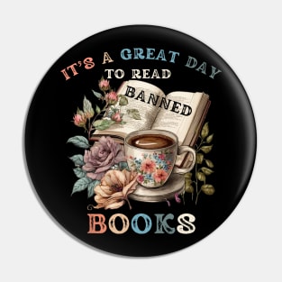 It's a Great Day to Read Banned Books Pin