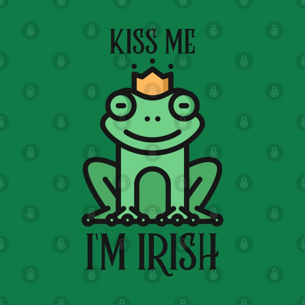 Kiss Me I'm Irish Frog by Etopix