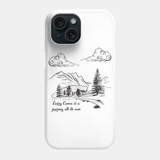 EVERY CANVA ITS A JOURNEY ALL ITS OWN  BEAUTIFUL DRAWN PAINTING Landscape Phone Case