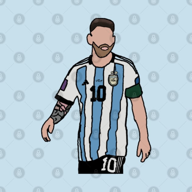 Lionel Messi Argentina 2022 World Cup by Soccer T’s