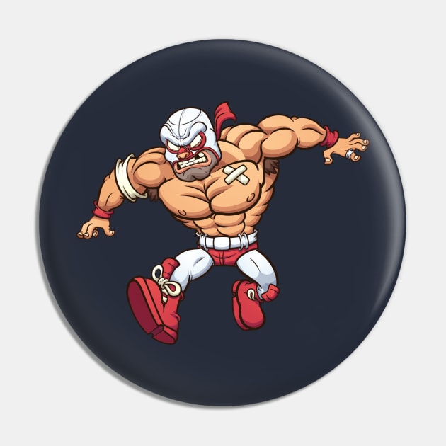 Mexican Wrestler Pin by memoangeles