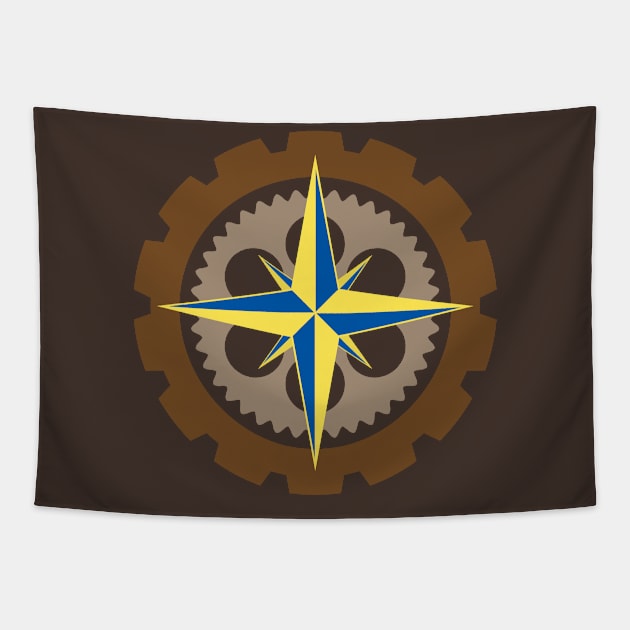 Corsair Clockworks, Graphic Tapestry by EverTomorrow