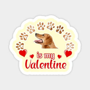 Maverick is My Valentine | Dog Lovers | Labrador retriever | Anti Valentine Magnet