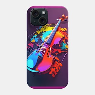 Multicolored Violin Phone Case