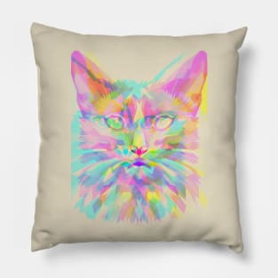 Artistic Cat Decor Pillow