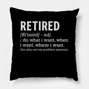 Retired Pillow