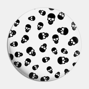 Skulls Pattern Pin