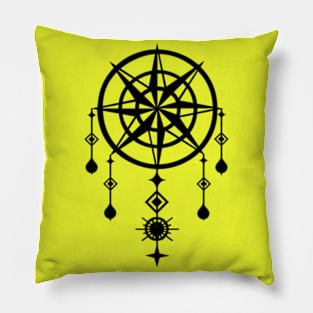 Wind rose and dream mandala Pillow